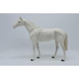 Beswick rare painted white large racehorse 1564. 28.5cm tall. In good condition with no obvious