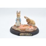 Beswick Beatrix Potter tableau Peter and Benjamin Picking Up Onions P3930. 537/3000. With box and