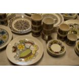 A large extensive collection of vintage mid-century Biltons Finewhite Ironstone tea and dinner