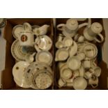 A large collection of vintage mid century Broadhurst Ironstone Kathie Winkle tea and dinner ware,