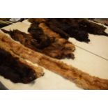 A good collection of mink and similar fur stoles