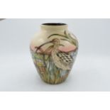 Moorcroft Call of the Curlew Trial Vase dated 8.1.18. RRP £1135.00. In good condition with no
