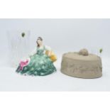 A collection of items to include Royal Doulton figure Elyse HN2474, Wedgwood game pie dish and a