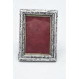 A Victorian silver rectangular photo frame with easel back. Birmingham 1898. 11 x 8.5cm. In good