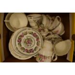 A collection of china part tea sets to include Duchess and Floral Bone China (approx 30 pieces).