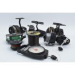 A collection of fishing tackle and related items to include Mitchell 208 reel, Duco reel, Mitchell