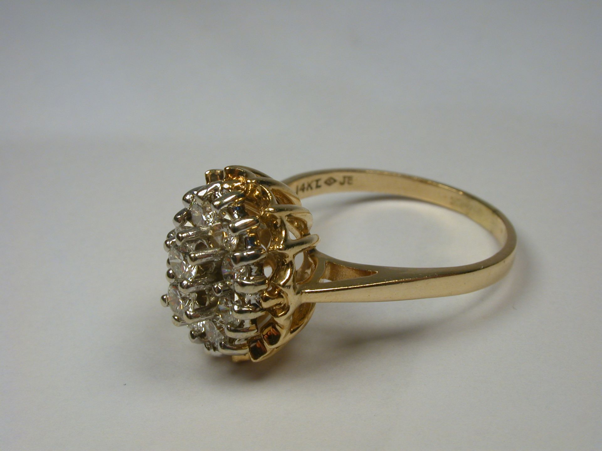 Ring 585, Diamanten ca. 1,00 ct, TW/vvs-if - 5,49 Gramm