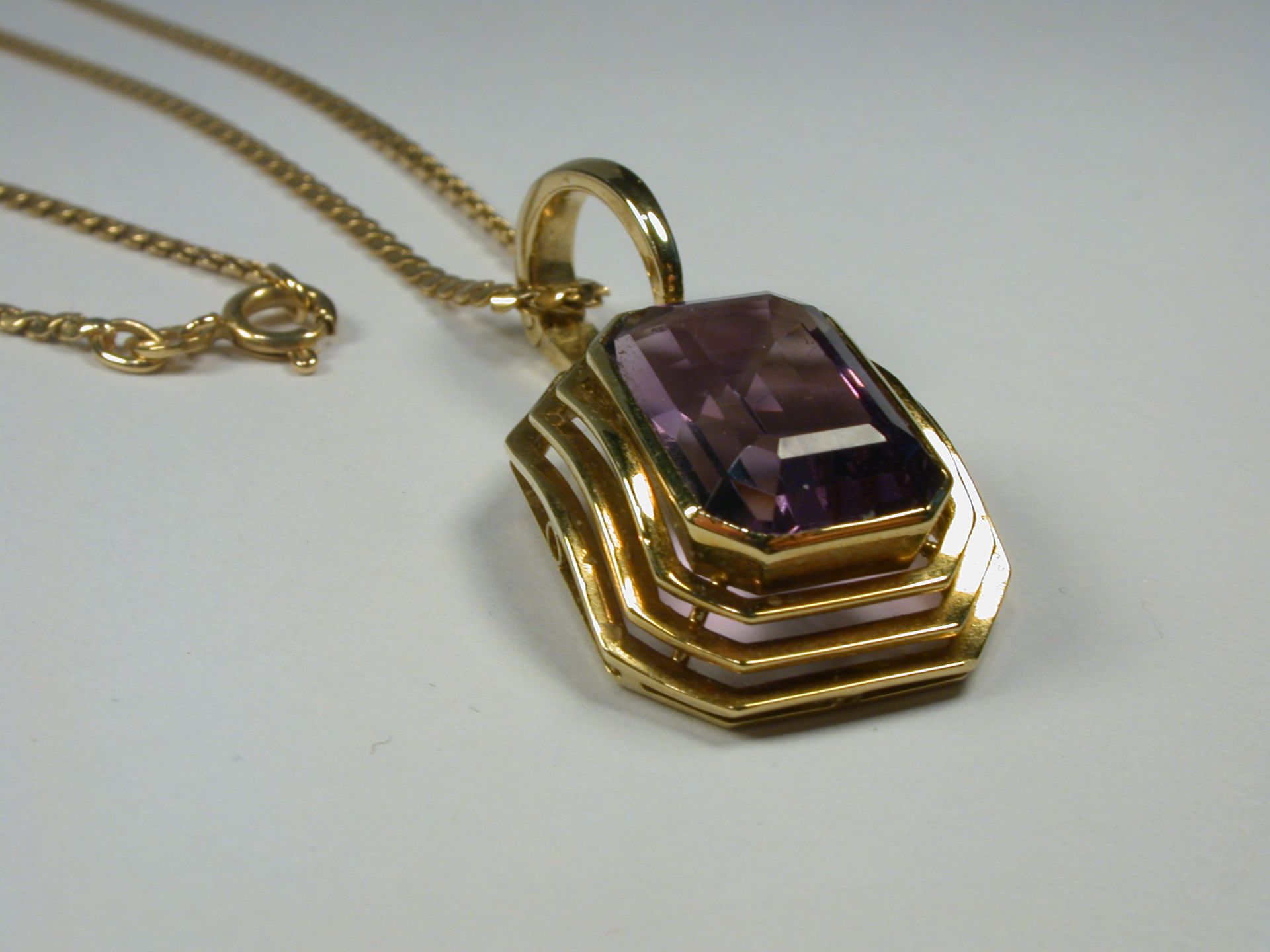 Anhänger GG 585, Amethyst (ohne Kette) - 7,23 Gramm