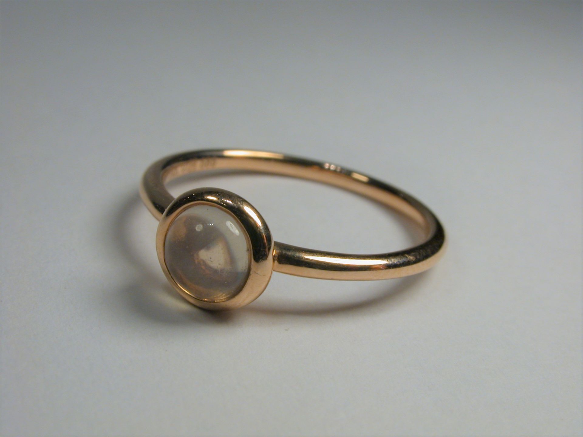 Ring Roségold 585, Mondstein ca. 0,55 ct - 1,91 Gramm