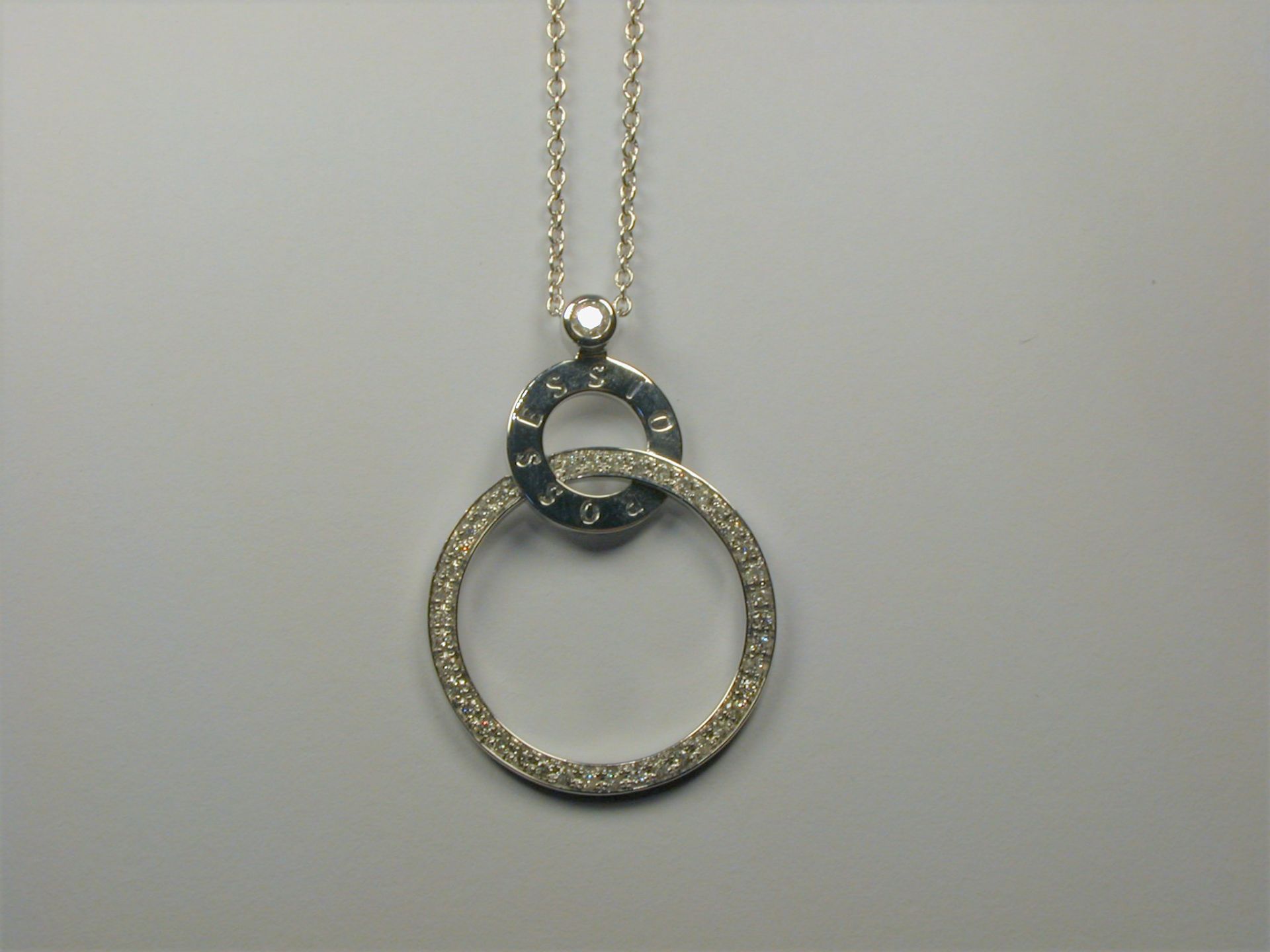 Collier WG 750, Diamanten ca. 0,37 ct - 6,25 Gramm