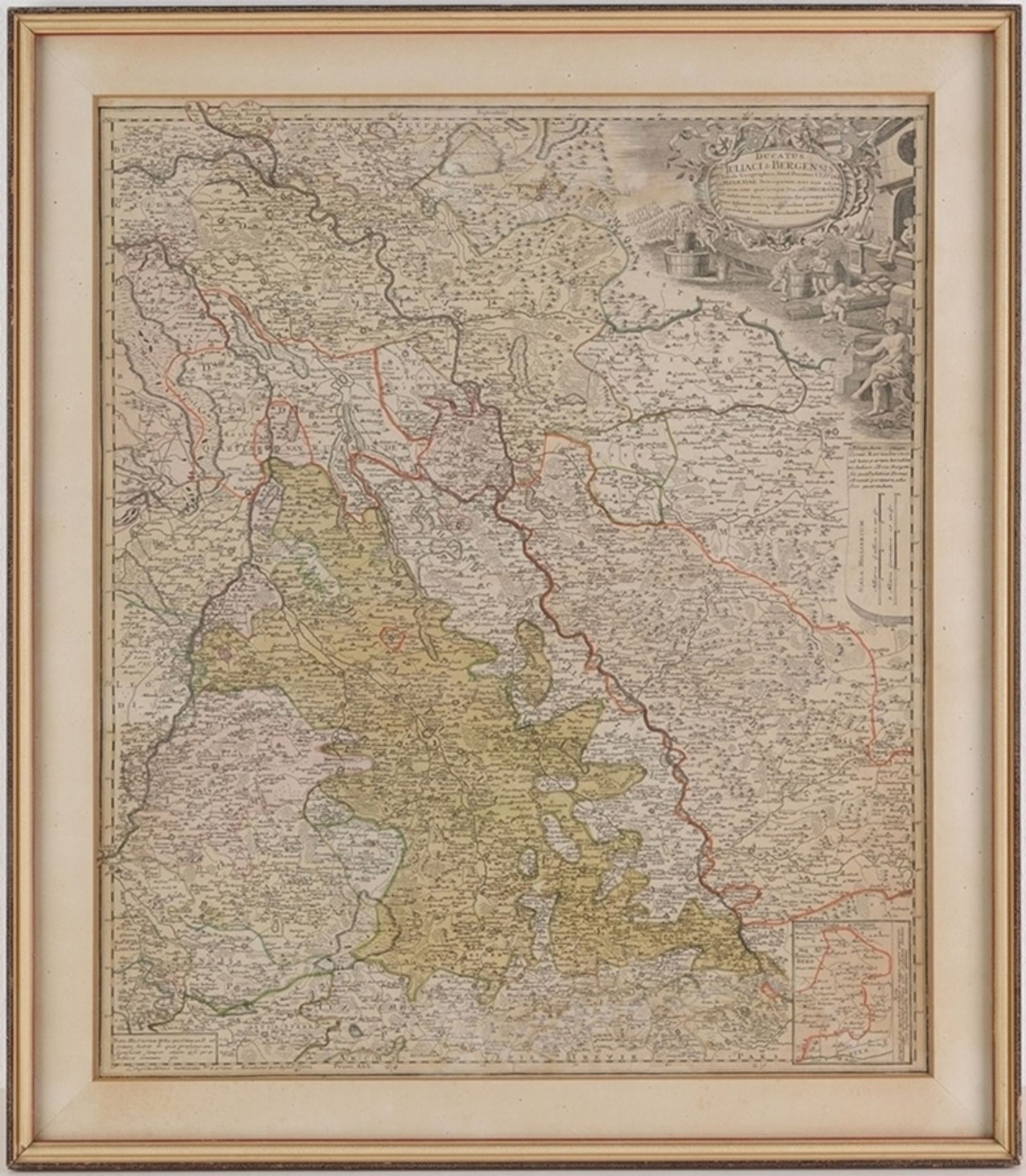 Historische Karte Jülich-Kleve