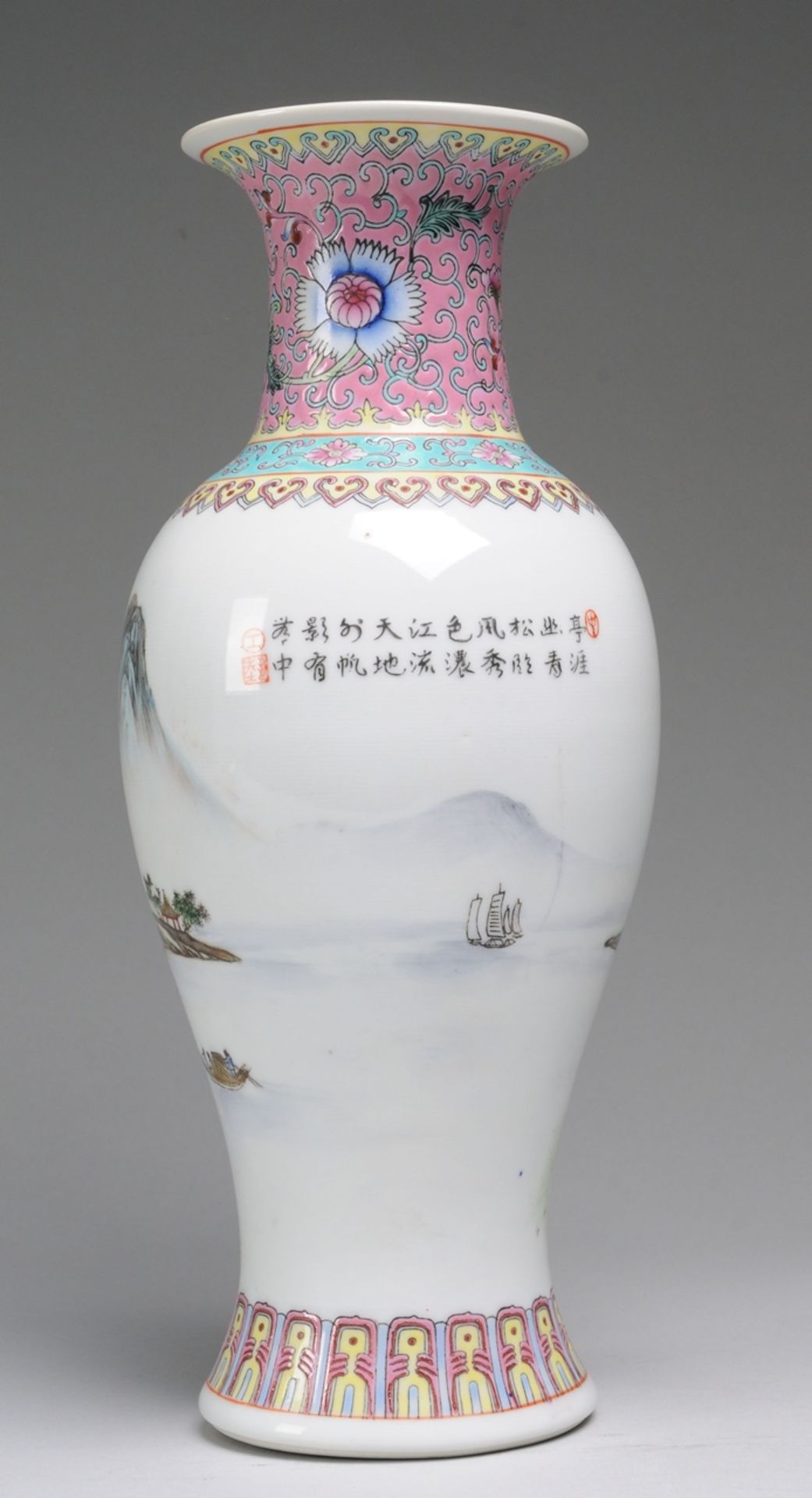 Vase mit landschaftlichem Dekor - Image 2 of 3
