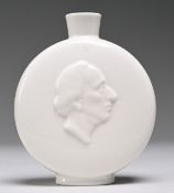 Kleine Flaschenvase mit Andersen-Porträt