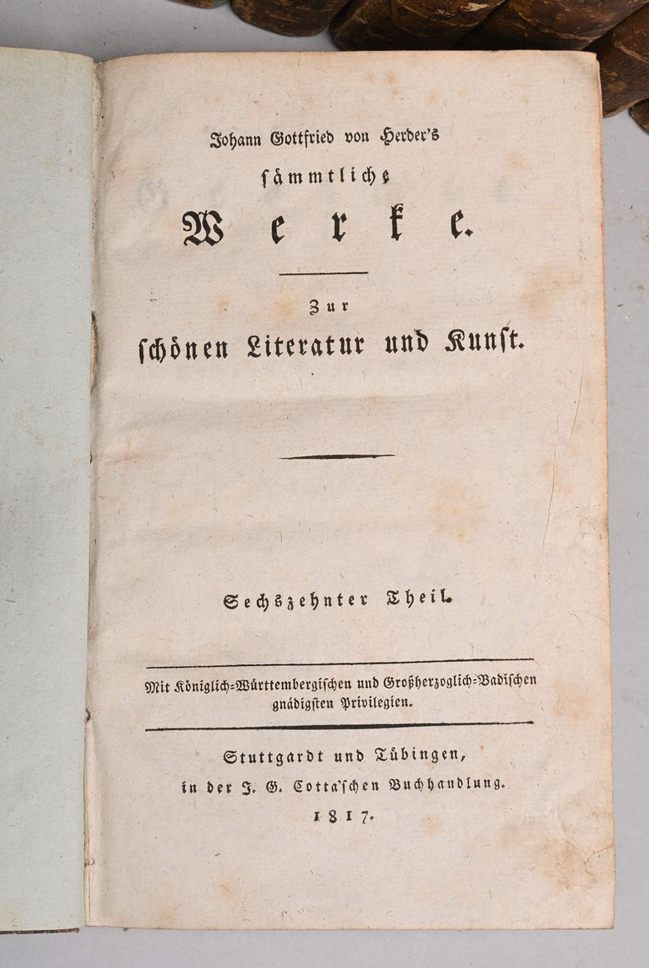 Johann Gottfried von Herder's sämmtliche Werke - Bild 2 aus 2