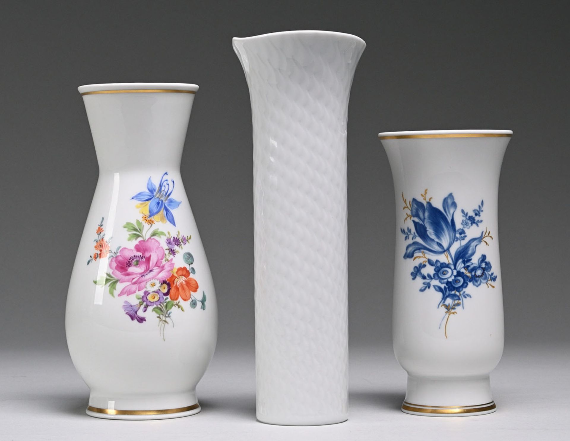 Drei Meissner Vasen