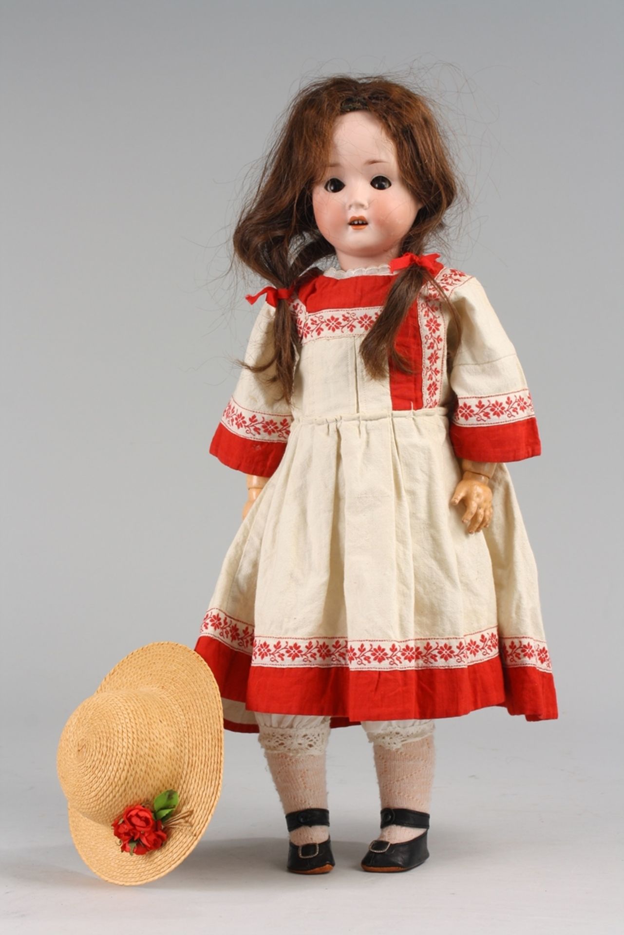 Historisches Porzellankopf-Puppenmädchen - Bild 3 aus 7