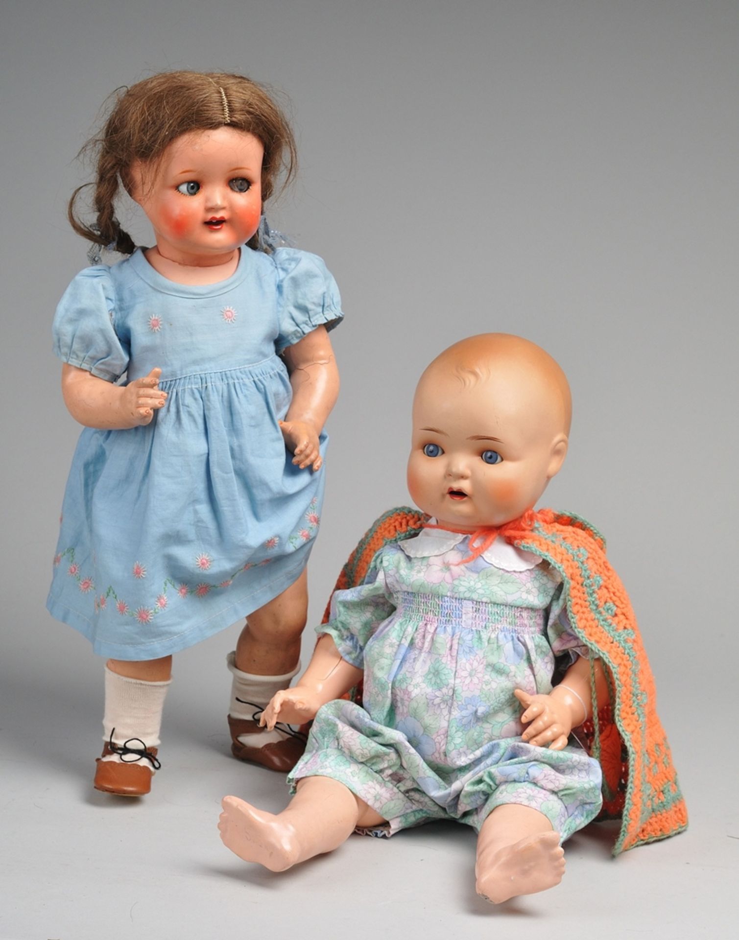 Zwei Puppen, u.a. Schildkröt - Bild 4 aus 4