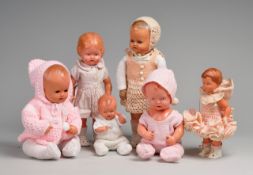 Sechs Schildkröt-Puppen