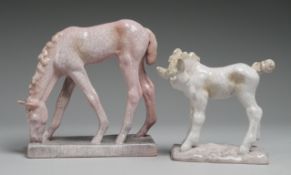 Paar Karlsruher Fohlen-Figuren