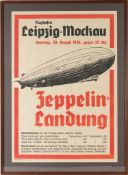 Plakat Zeppelin-Landung Leipzig