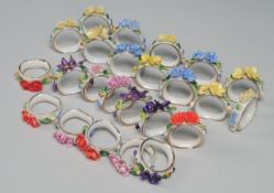 Konvolut Serviettenringe