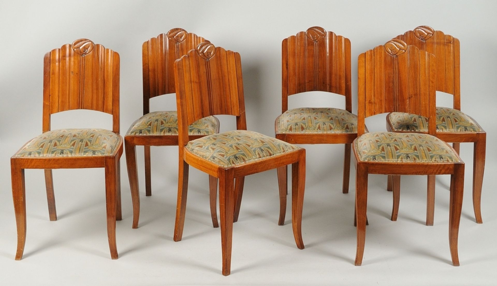 Sechs Art-Déco-Stühle