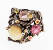 Designer-Ring mit Opal