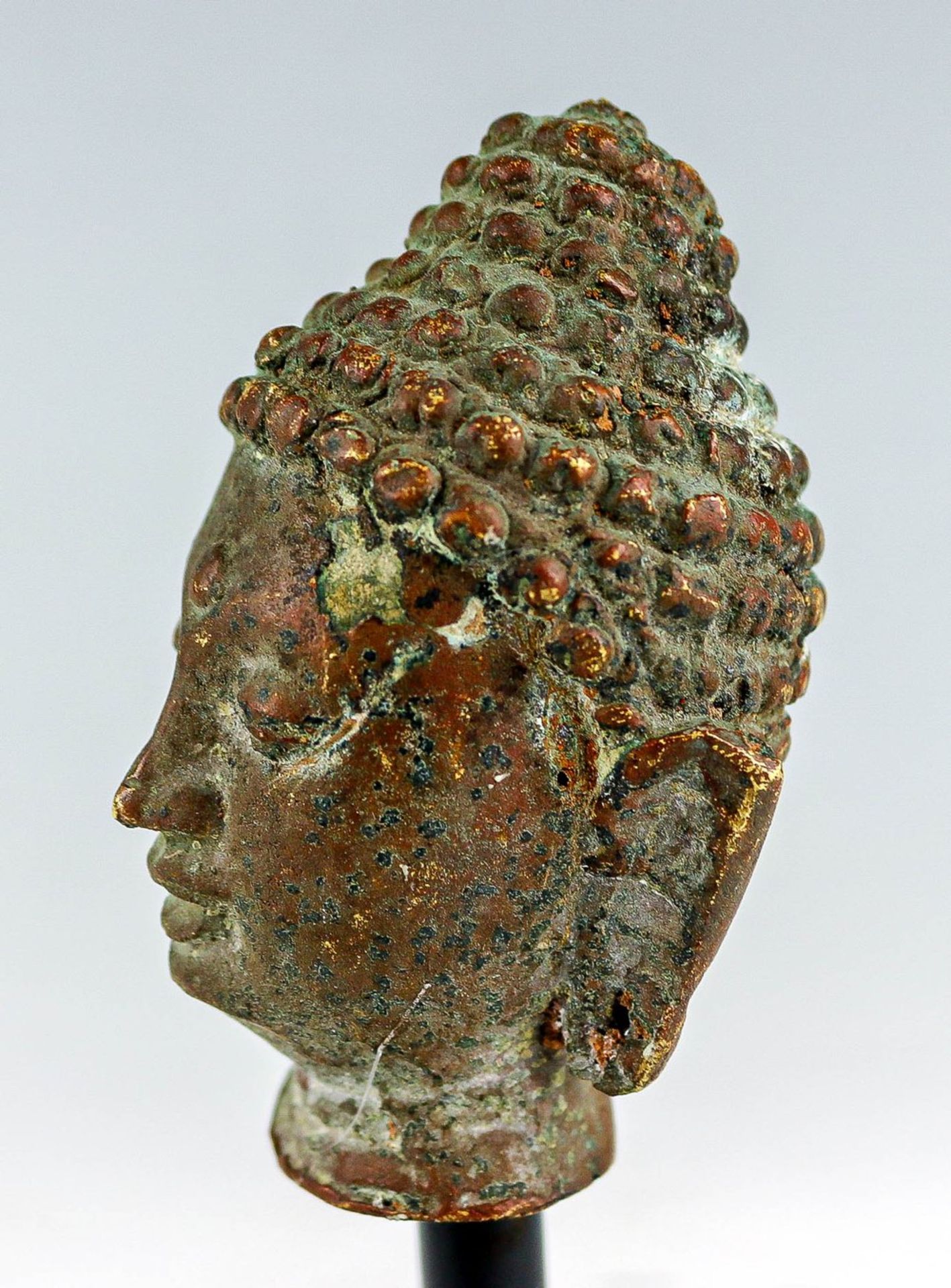 Kleiner Kopf eines Buddha China - Bild 2 aus 4