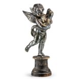 Putto mit Delphin im Arm um 1900