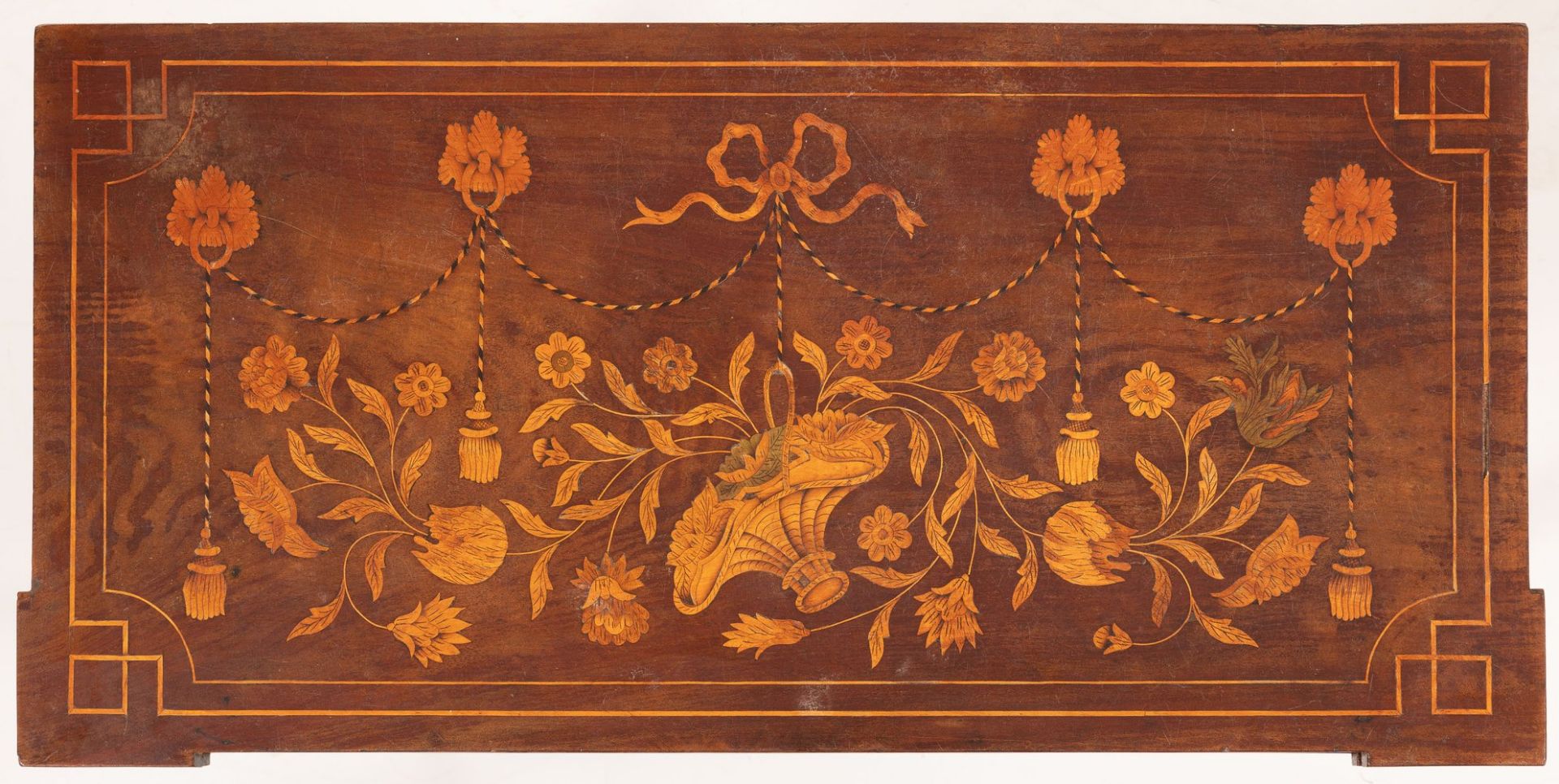 Klassizistischer Spieltisch mit Blumenmarketerie Holland, E. 18. Jh. - Image 7 of 7