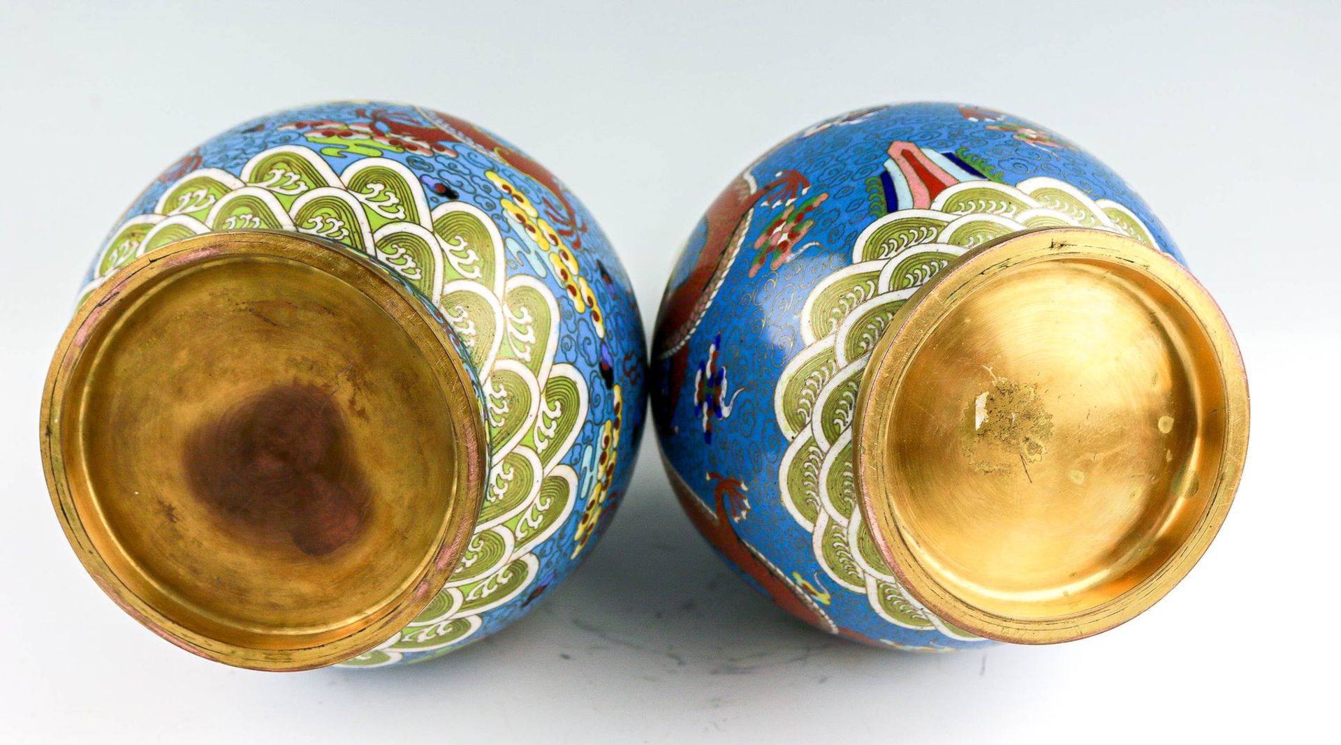 Zwei bauchige Vasen China - Bild 5 aus 5