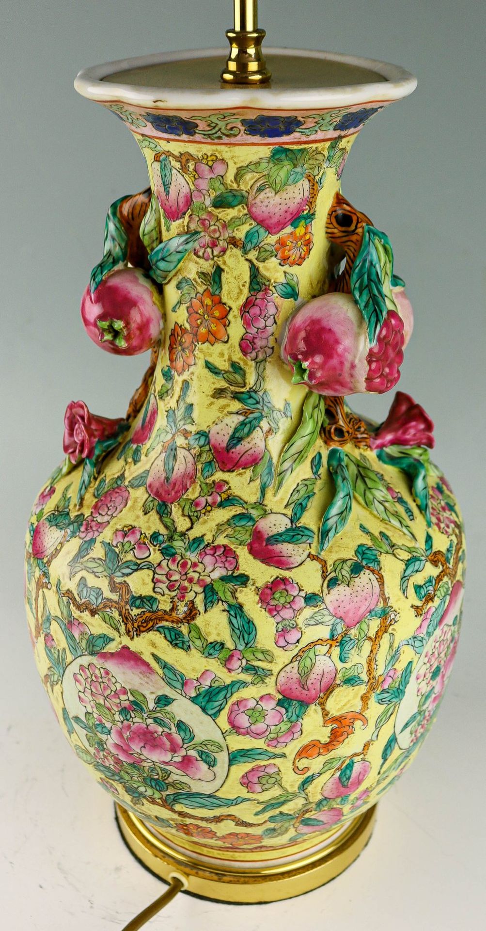 Bauchige Vase, als Lampe montiert China - Image 4 of 4