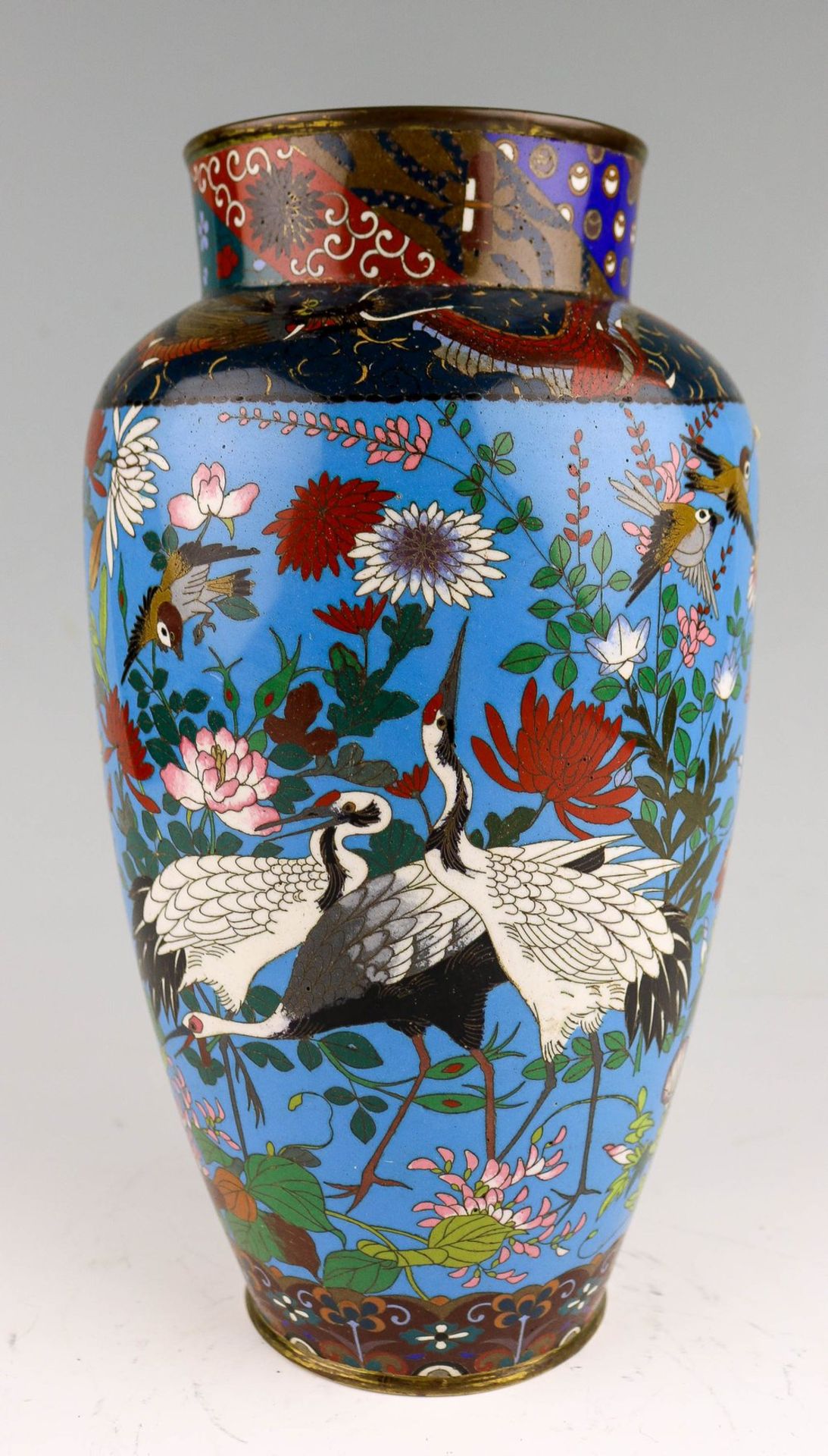 Leicht gebauchte Cloisonné-Vase Japan