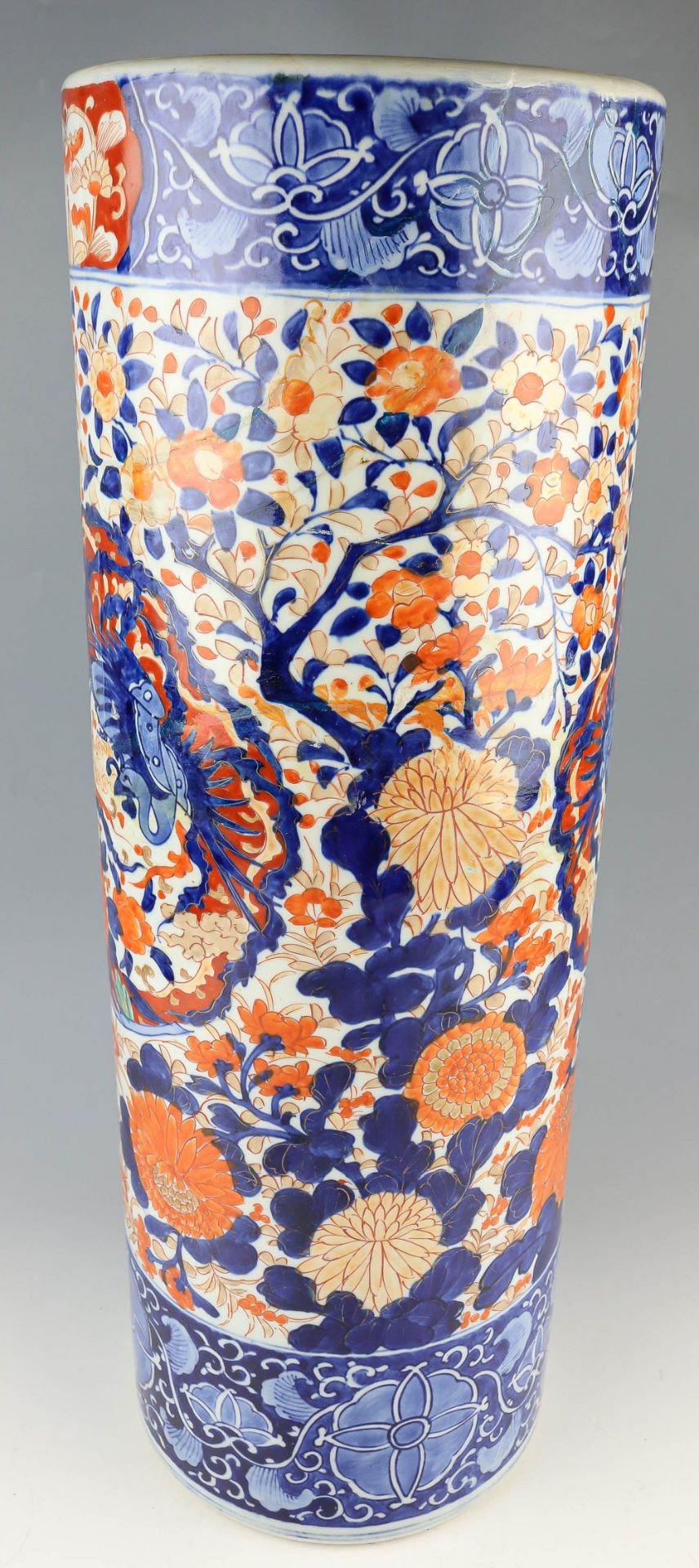 Zylindrische Bodenvase Japan, Imari - Bild 2 aus 5