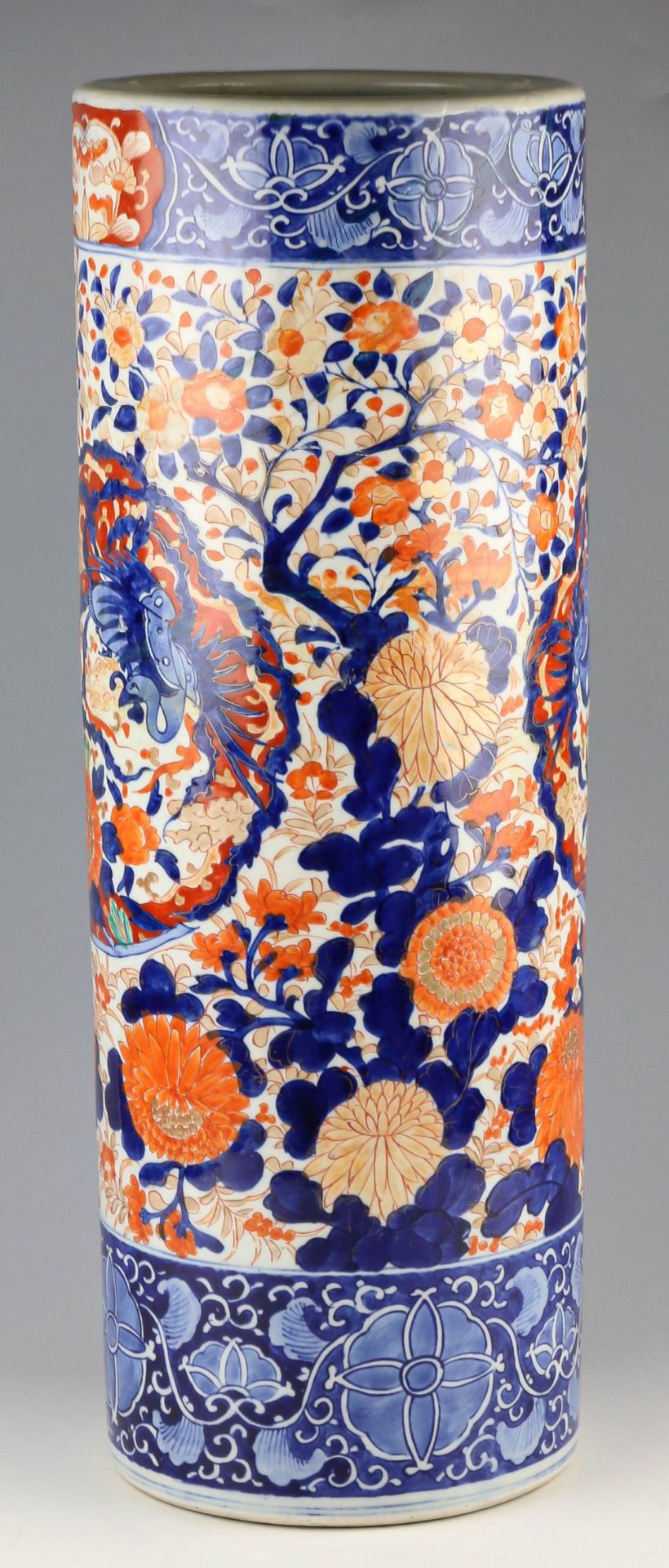 Zylindrische Bodenvase Japan, Imari - Bild 3 aus 5