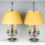 Ein Paar Bouillotte-Tischlampen