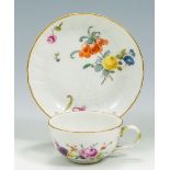 Kleine Koppchentasse mit Untertasse Meissen, um 1760/75