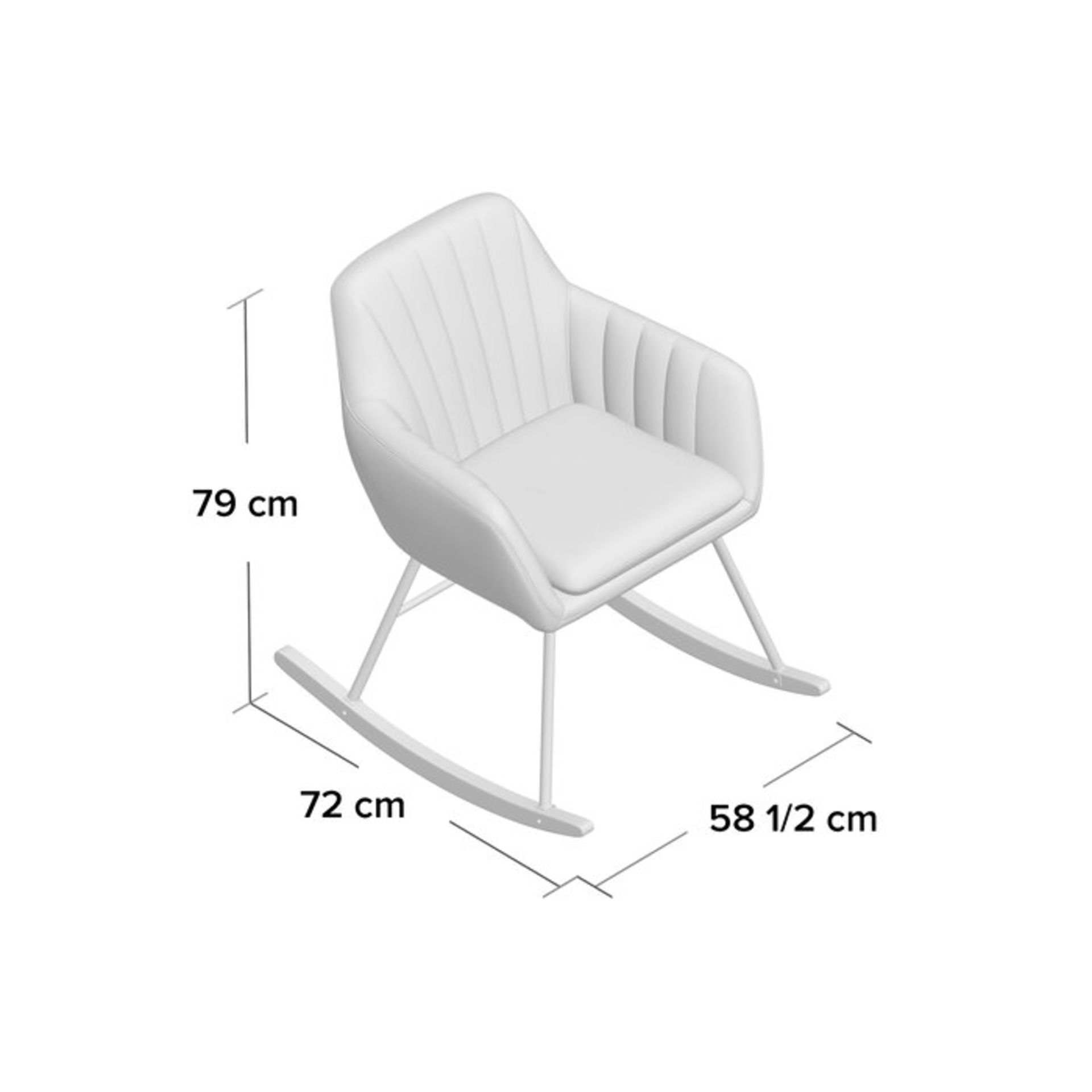 Cala Rocking Chair - RRP £83.99 - Image 2 of 2