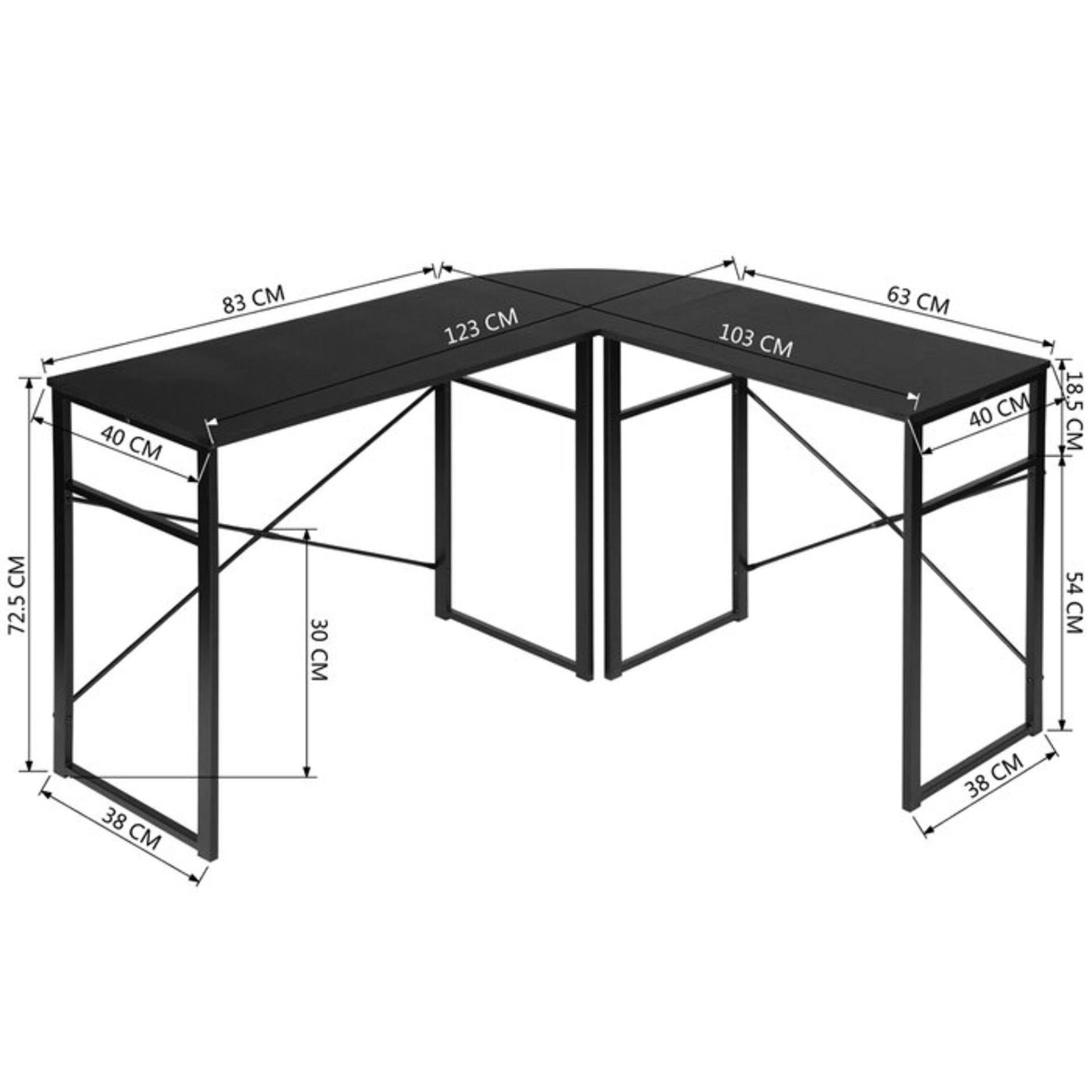 Kreitler L-Shape Computer Desk - RRP £73.99 - Image 3 of 3