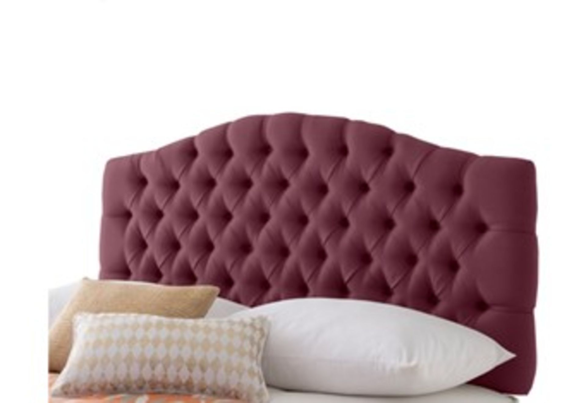 x1| Carpet Right Ex-Display 5ft Rest assured Hampton Headboard Damson|RRP £299|