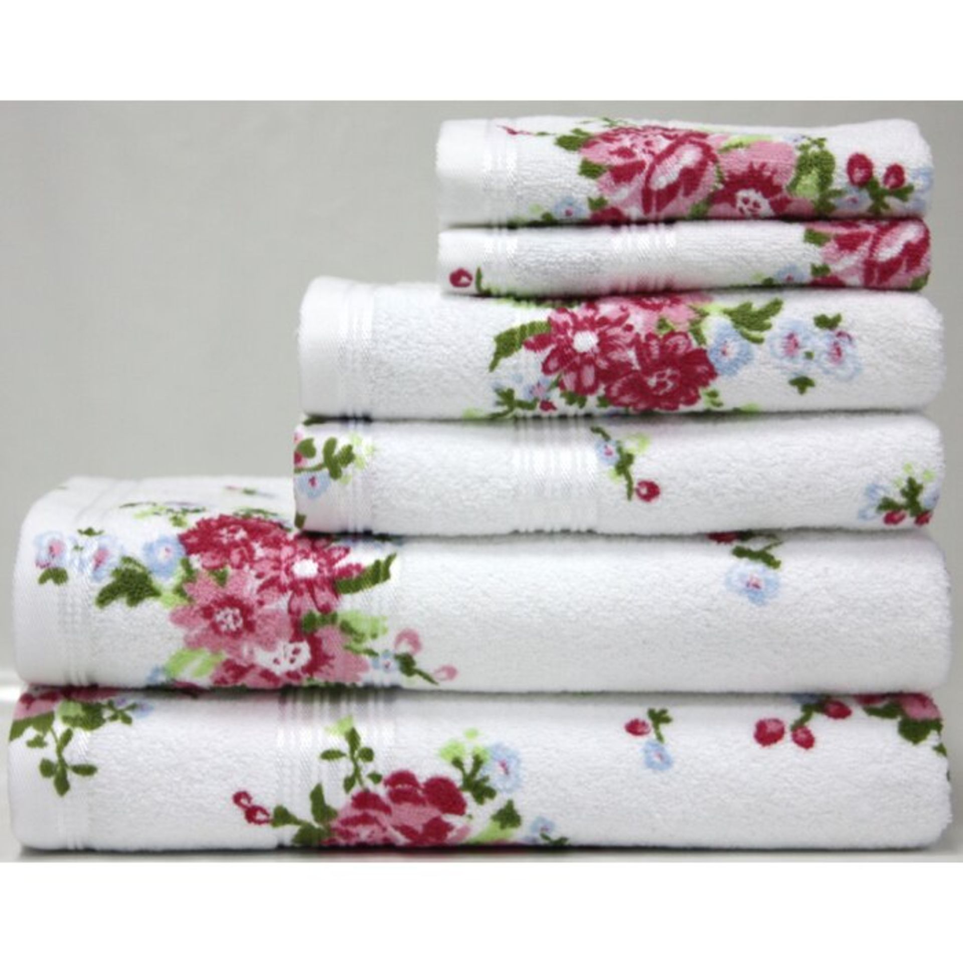 Leanna Printed Rose Bath Towel - RRP £16.99