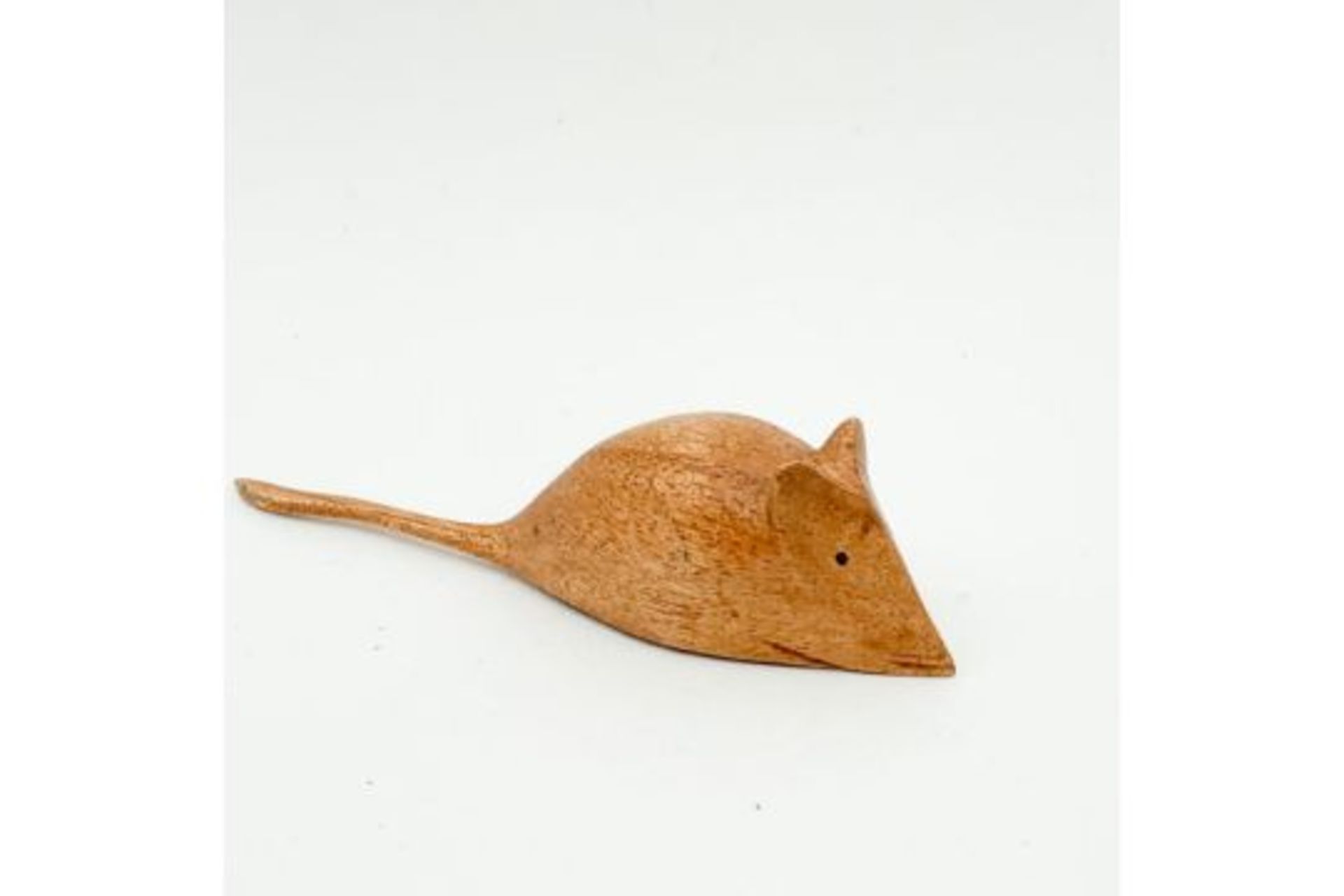 10CM WOODEN HAND CARVED MOUSE x5