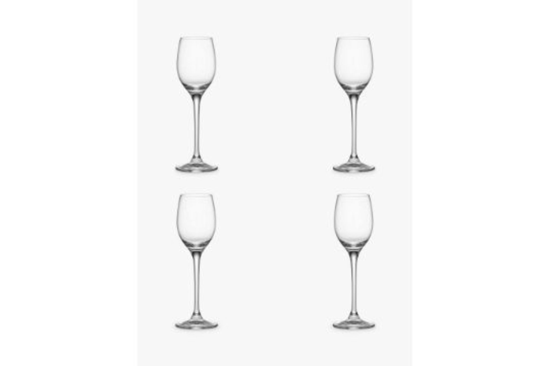 BRAND NEW VINO, SHERRY, PORT GLASSES, SET OF 4, 100ML, CRYSTAL GLASSES - Image 2 of 2