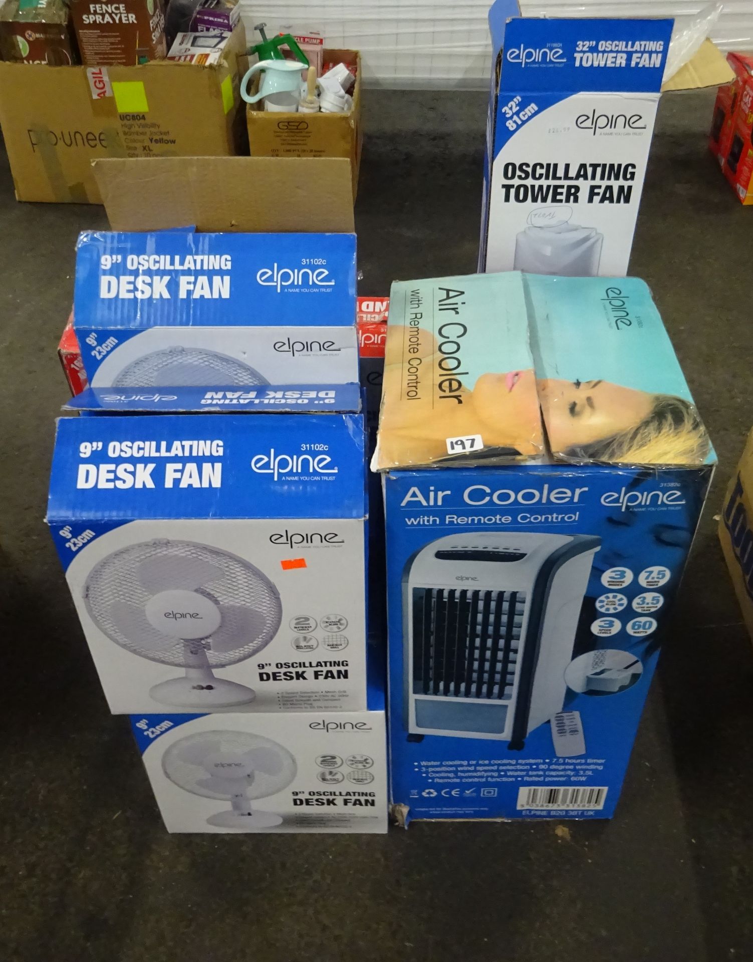 QTY OF FANS, HEATERS & BOX TOYS & KITCHENWARE & ODDS