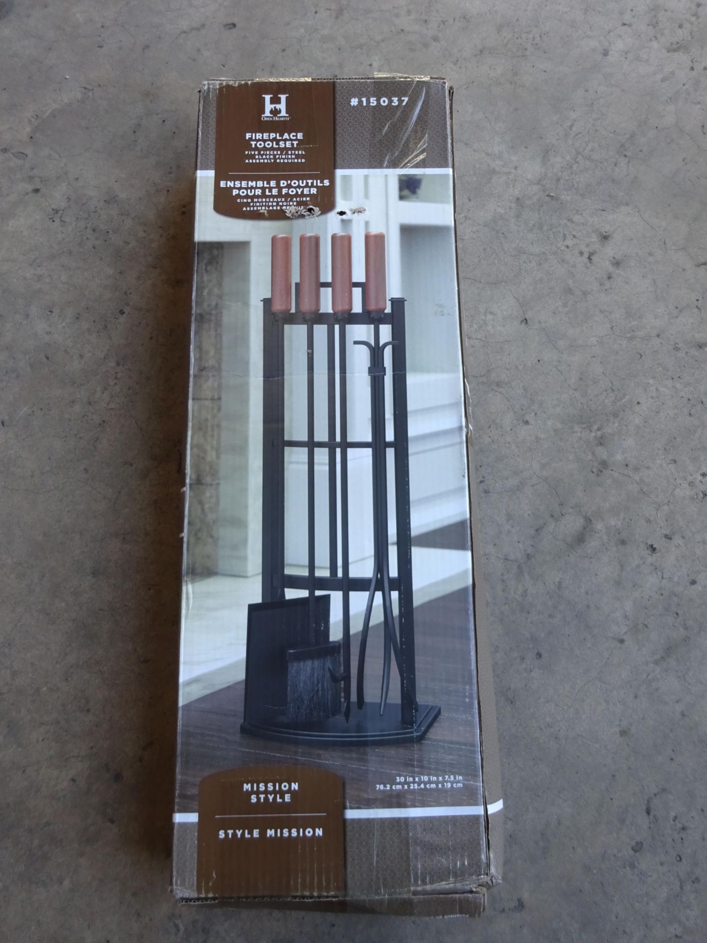 Mission Eggshell 5 Piece Steel Fireplace Tool Set - £79.99