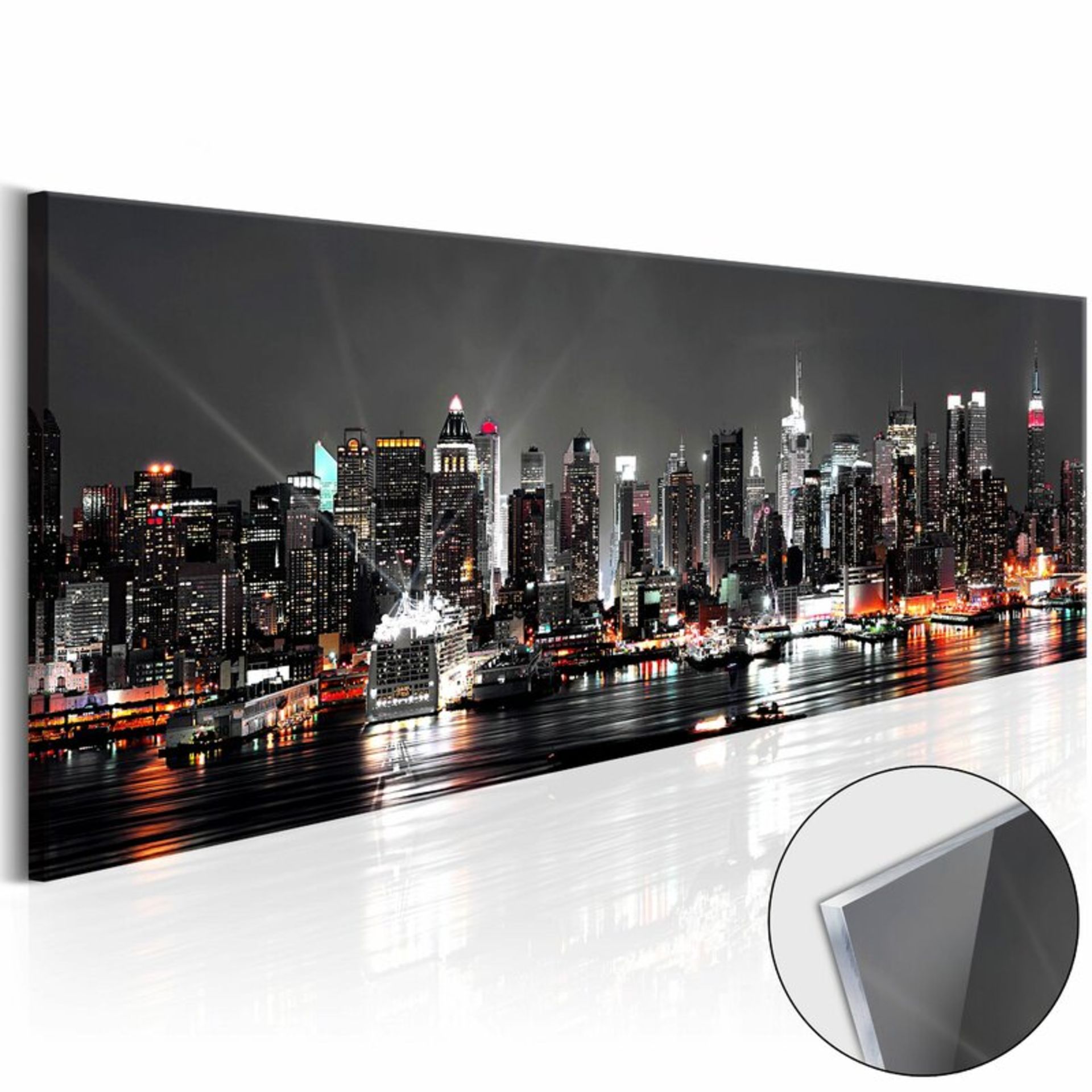 New York Dream' Graphic Art Print on Glass - RRP £179.99 - Image 2 of 2