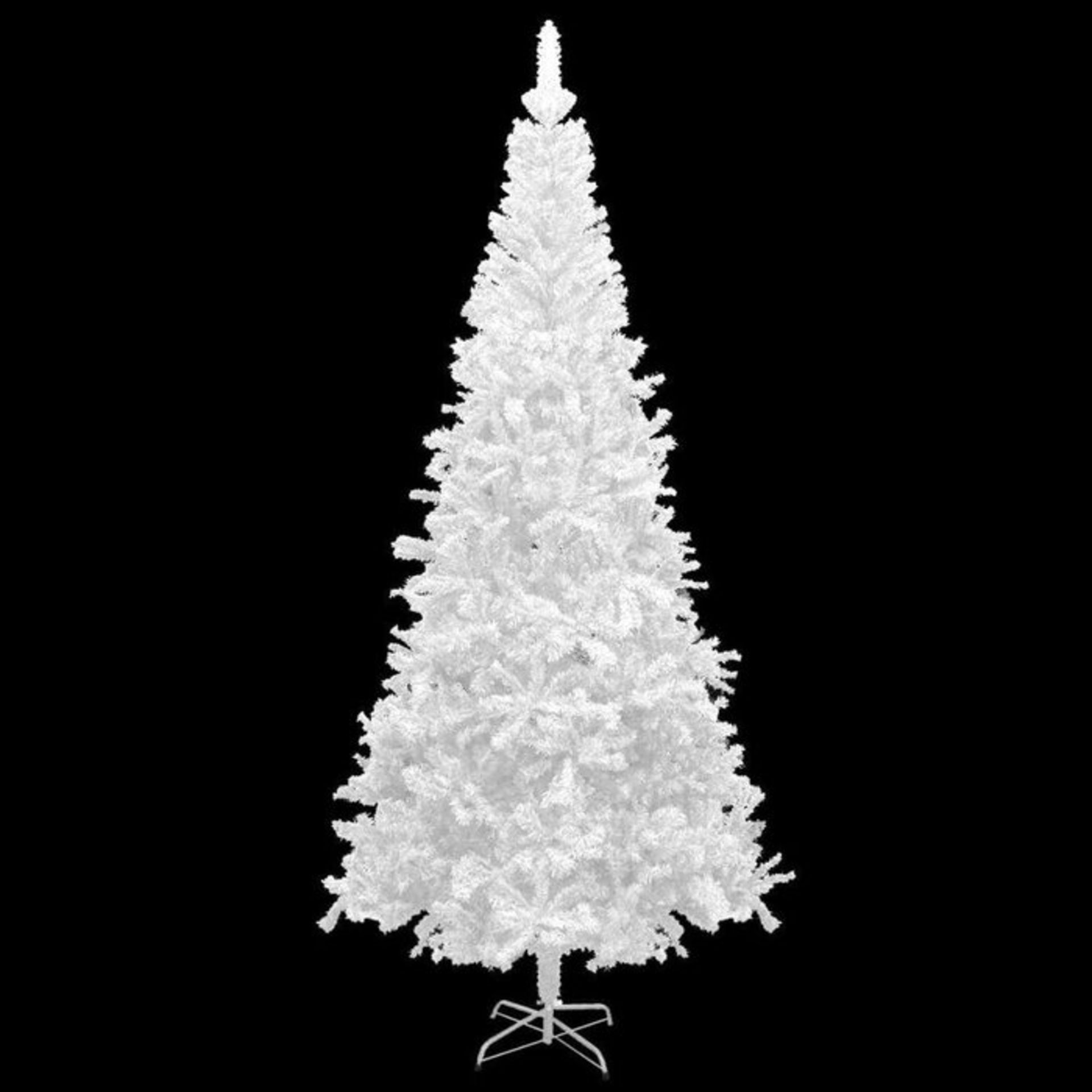 7.8ft White Artifical Christmas Tree with Stand - RRP £85.99