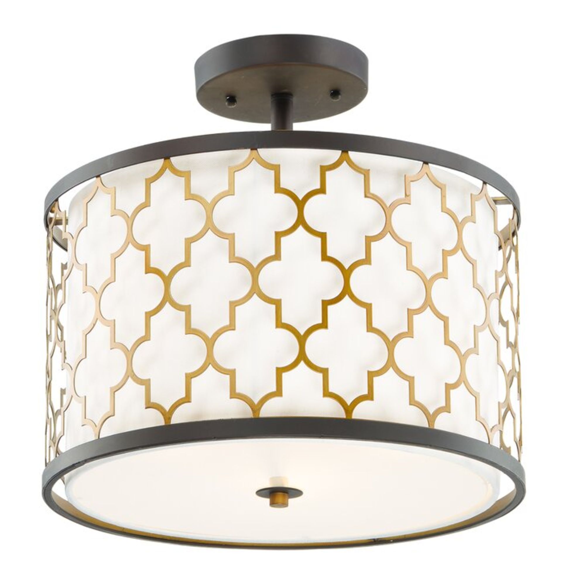 Moreland 3-Light 41cm Semi Flush Mount - RRP £112.99