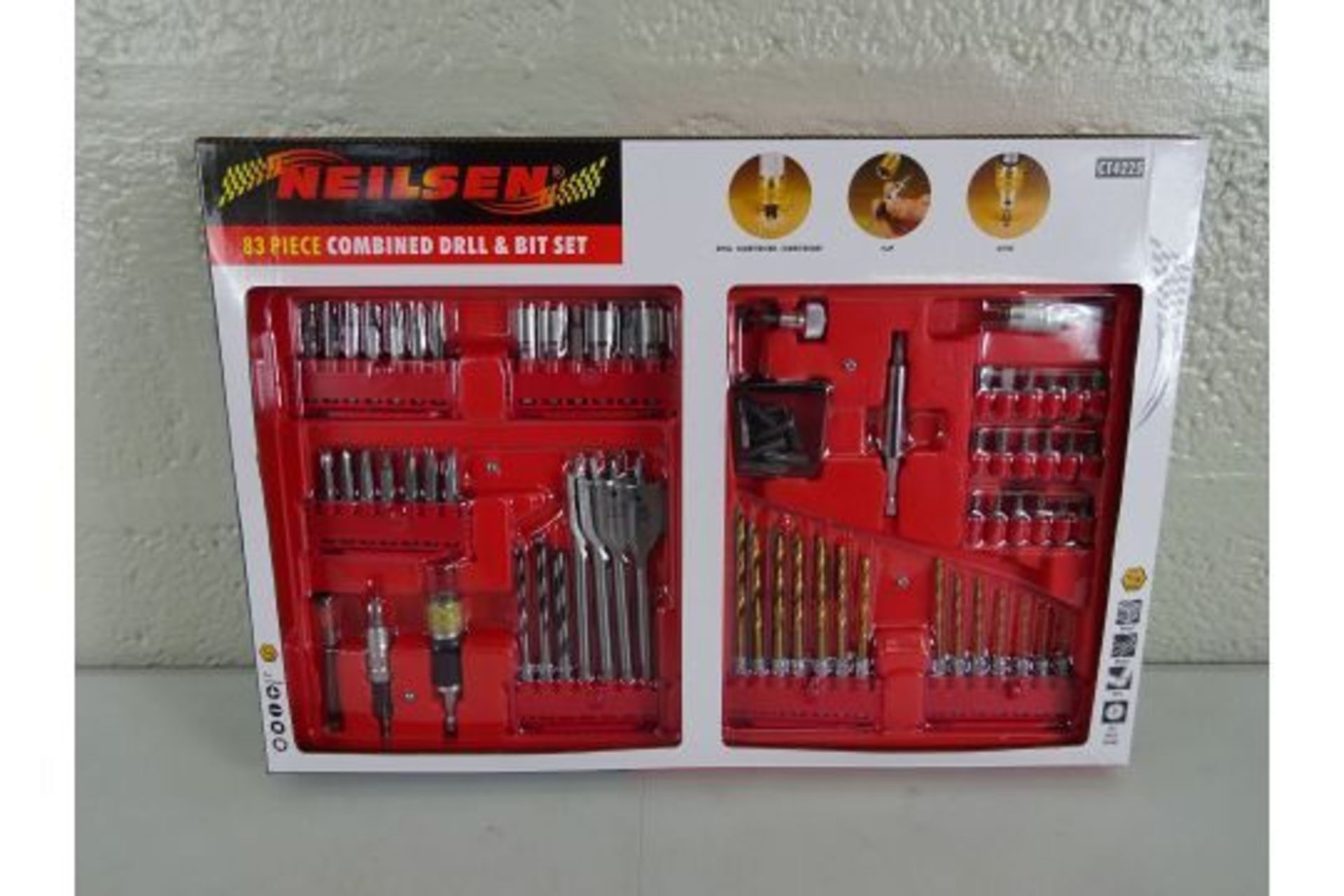 BRAND NEW NEILSEN 83PC COMBINED BRILL & BIT SET