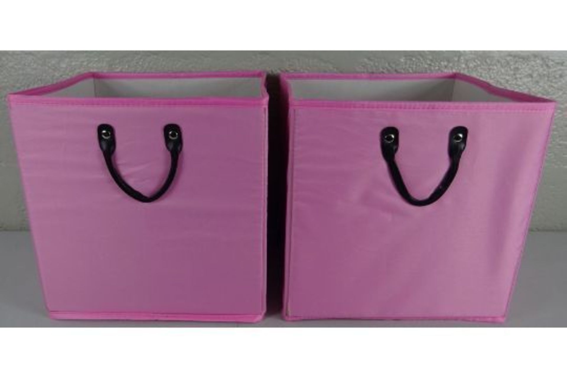 X2 PINK STORAGE BOXES